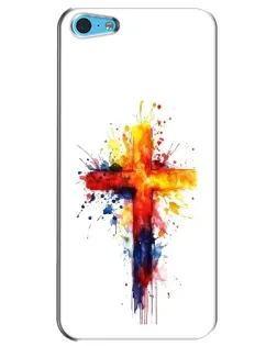 Чохол для iPhone 5c з картинкою «Акварельний хрест»