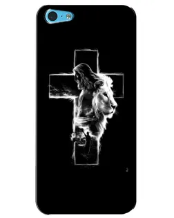 Чехол для iPhone 5c с картинкой «Сияющий крест Jesus»
