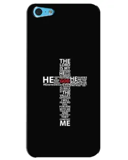 Чехол для iPhone 5c с картинкой «Текстовый крест»