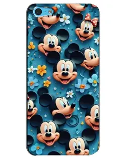 Чохол для iPhone 5c з картинкою «Паттерн Міккі та Мінні»