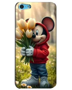 Чохол для iPhone 5c з картинкою «Міккі з тюльпанами» Чохол для iPhone 5c з картинкою «Міккі з тюльпанами»
