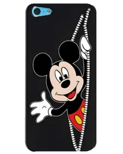 Чохол для iPhone 5c з картинкою «Міккі розсуває стіни»