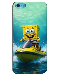 Чохол для iPhone 5c з картинкою «Спанч Боб на гідроциклі» Чохол для iPhone 5c з картинкою «Спанч Боб на гідроциклі»