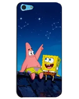 Чохол для iPhone 5c з картинкою «Губка Боб та Патрік вночі» Чохол для iPhone 5c з картинкою «Губка Боб та Патрік вночі»
