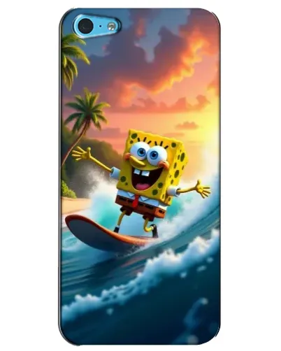 Чохол для iPhone 5c з картинкою «Губка Боб серфінгіст»