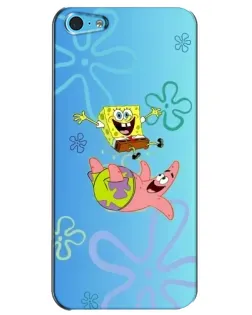 Чохол для iPhone 5c з картинкою «Спанч Боб та Патрік»