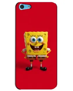 Чохол для iPhone 5c з картинкою «Спанч Боб на червоному»