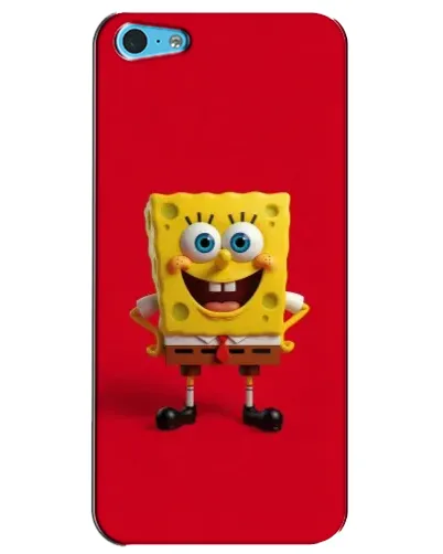 Чохол для iPhone 5c з картинкою «Спанч Боб на червоному»