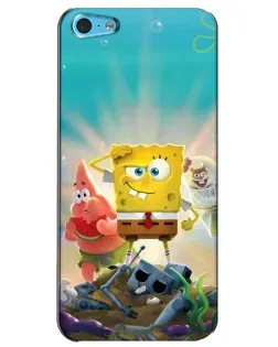 Чохол для iPhone 5c з картинкою «Спанч Боб переможець»