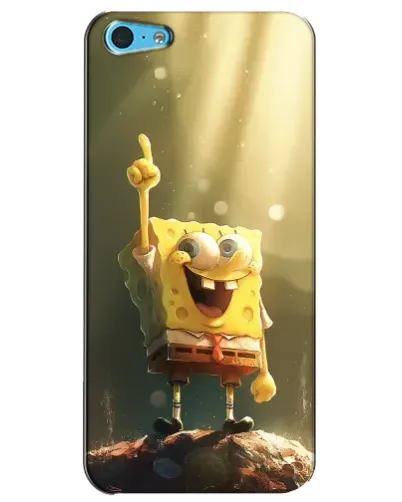 Чохол для iPhone 5c з картинкою «Сяючий Спанч Боб»