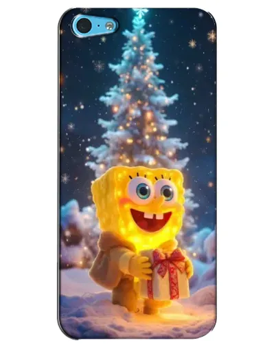 Чохол для iPhone 5c з картинкою «Різдвяний Спанч Боб»