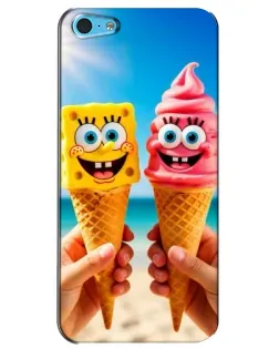 Чохол для iPhone 5c з картинкою «Спанч Боб морозиво»