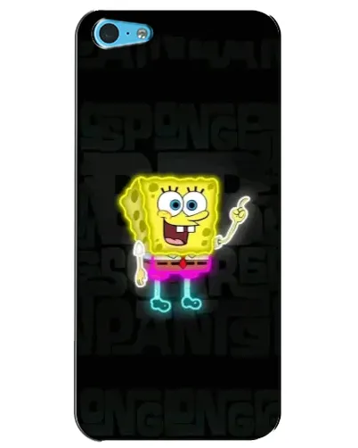 Чохол для iPhone 5c з картинкою «Неоновий Губка Боб»