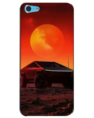 Чохол для iPhone 5c з картинкою «Cybertruck на Марсі»