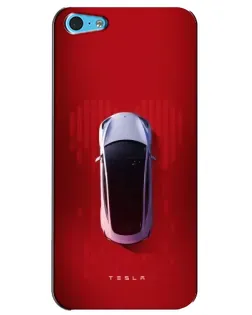Чохол для iPhone 5c з картинкою «Tesla Top View»