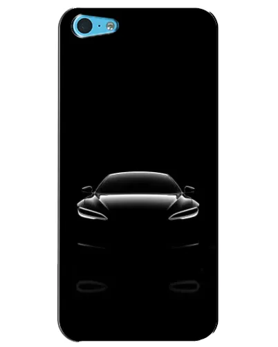 Чохол для iPhone 5c з картинкою «Силует Tesla Night»