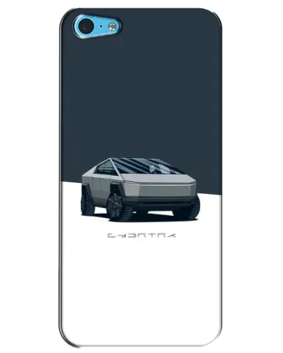 Чохол для iPhone 5c з картинкою «Сріблястий Cybertruck Tesla»