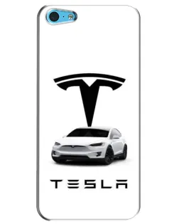 Чохол для iPhone 5c з картинкою «Tesla White Style»