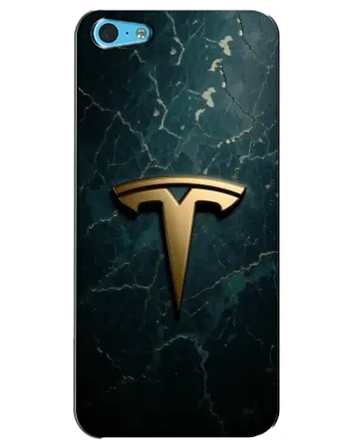 Чохол для iPhone 5c з картинкою «Мармурова Tesla Gold»