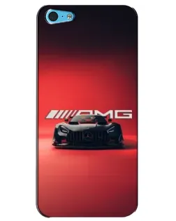 Чохол для iPhone 5c з картинкою «Mercedes AMG — червона лінія»