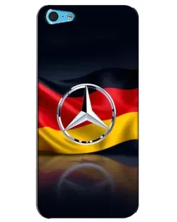 Чохол для iPhone 5c з картинкою «Mercedes — прапор Німеччини»