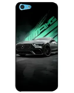 Чохол для iPhone 5c з картинкою «Темний Mercedes AMG»