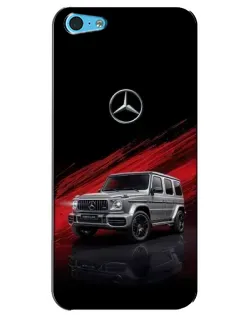 Чохол для iPhone 5c з картинкою «Mercedes G-Class червоний»