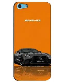 Чохол для iPhone 5c з картинкою «Помаранчевий Mercedes AMG»