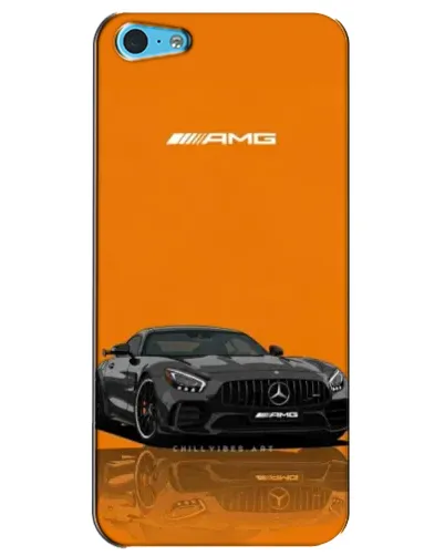 Чохол для iPhone 5c з картинкою «Помаранчевий Mercedes AMG»