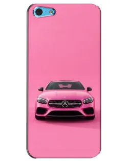 Чохол для iPhone 5c з картинкою «Рожевий Mercedes AMG»