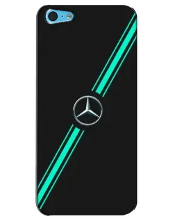 Чехол для iPhone 5c с картинкой «Спортивные линии Mercedes» Чехол для iPhone 5c с картинкой «Спортивные линии Mercedes»