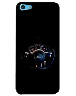 Чохол для iPhone 5c з картинкою «Салон Audi — кермо»