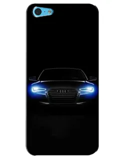Чохол для iPhone 5c з картинкою «Audi в неоні»
