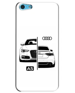 Чохол для iPhone 5c з картинкою «Audi — контрастний дизайн»