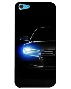 Чохол для iPhone 5c з картинкою «Неоновий погляд Audi»