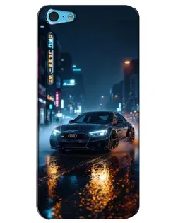 Чохол для iPhone 5c з картинкою «Нічне місто та Audi»