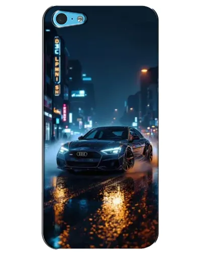 Чохол для iPhone 5c з картинкою «Нічне місто та Audi»