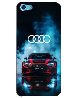 Чохол для iPhone 5c з картинкою «Audi Sport — неон»