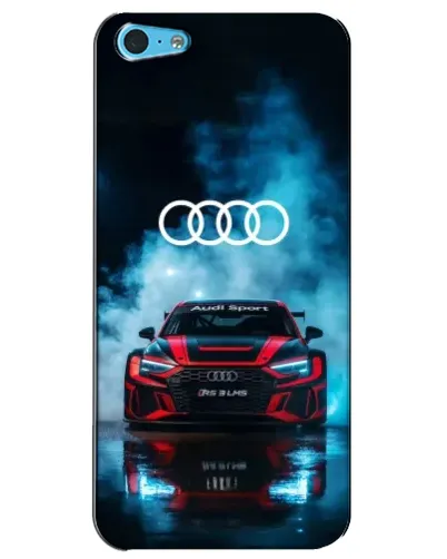 Чохол для iPhone 5c з картинкою «Audi Sport — неон»