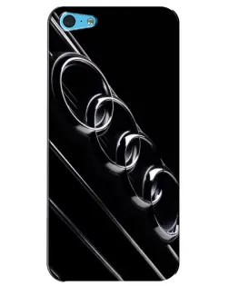 Чохол для iPhone 5c з картинкою «Audi — абстрактні кільця»
