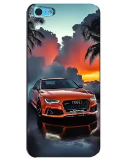 Чохол для iPhone 5c з картинкою «Audi — захід сонця»
