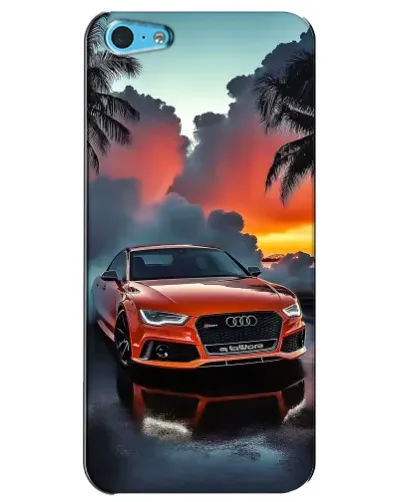 Чохол для iPhone 5c з картинкою «Audi — захід сонця»