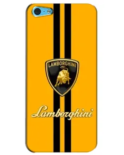 Чохол для iPhone 5c з картинкою «Lamborghini Stripe жовтий»
