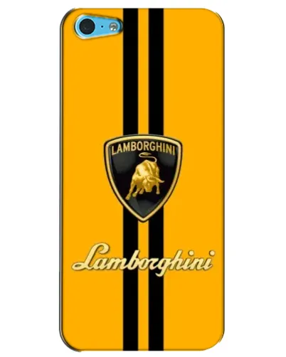 Чохол для iPhone 5c з картинкою «Lamborghini Stripe жовтий»