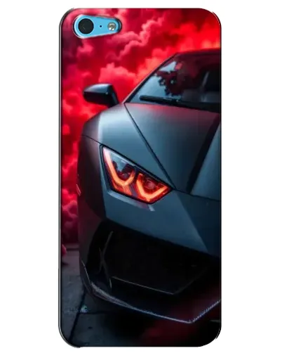 Чохол для iPhone 5c з картинкою «Lamborghini червоне сяйво»