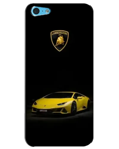 Чохол для iPhone 5c з картинкою «Lamborghini жовтий акцент»