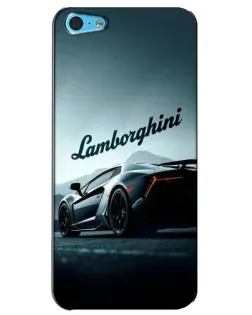 Чохол для iPhone 5c з картинкою «Класичний Lamborghini надпис»