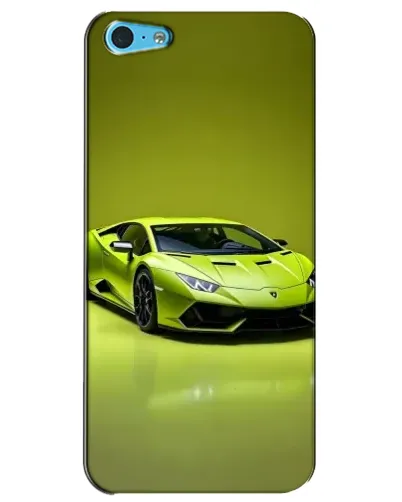 Чохол для iPhone 5c з картинкою «Салатовий Lamborghini Huracan»