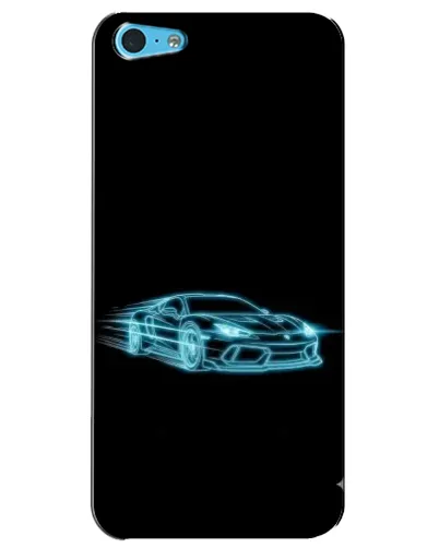 Чохол для iPhone 5c з картинкою «Неоновий контур Lamborghini»