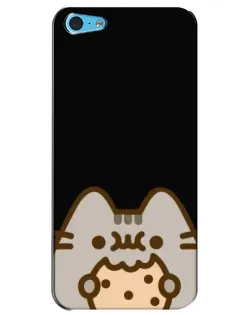 Чехол для iPhone 5c с картинкой «Пушин на черном»